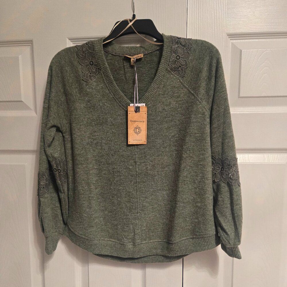 NWT Democracy sweater